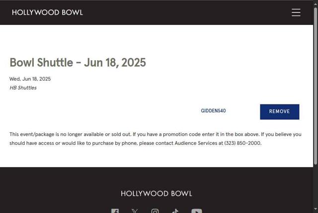 Hollywood Bowl Promo Codes (5 Verified) - 40% Off Sep 2025