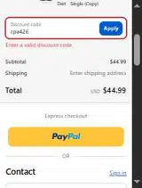 Hollywood Diet coupon verification screenshot