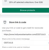 CESTJULS coupon verification screenshot