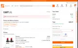 Home Depot coupon verification screenshot