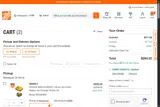 Home Depot coupon verification screenshot