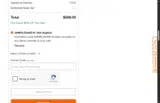 Home Depot coupon verification screenshot