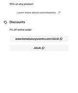 JULIA coupon verification screenshot