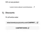 CAMPWITHKRIS coupon verification screenshot