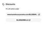 BLUEBARBELLS coupon verification screenshot