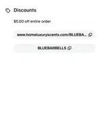 BLUEBARBELLS coupon verification screenshot
