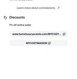 MYCOZYMAISON coupon verification screenshot