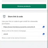 JULIA coupon verification screenshot