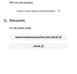 JULIA coupon verification screenshot