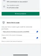 KRIS coupon verification screenshot