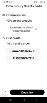 ELISEBRONTE coupon verification screenshot