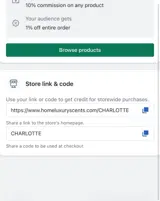 CHARLOTTE coupon verification screenshot