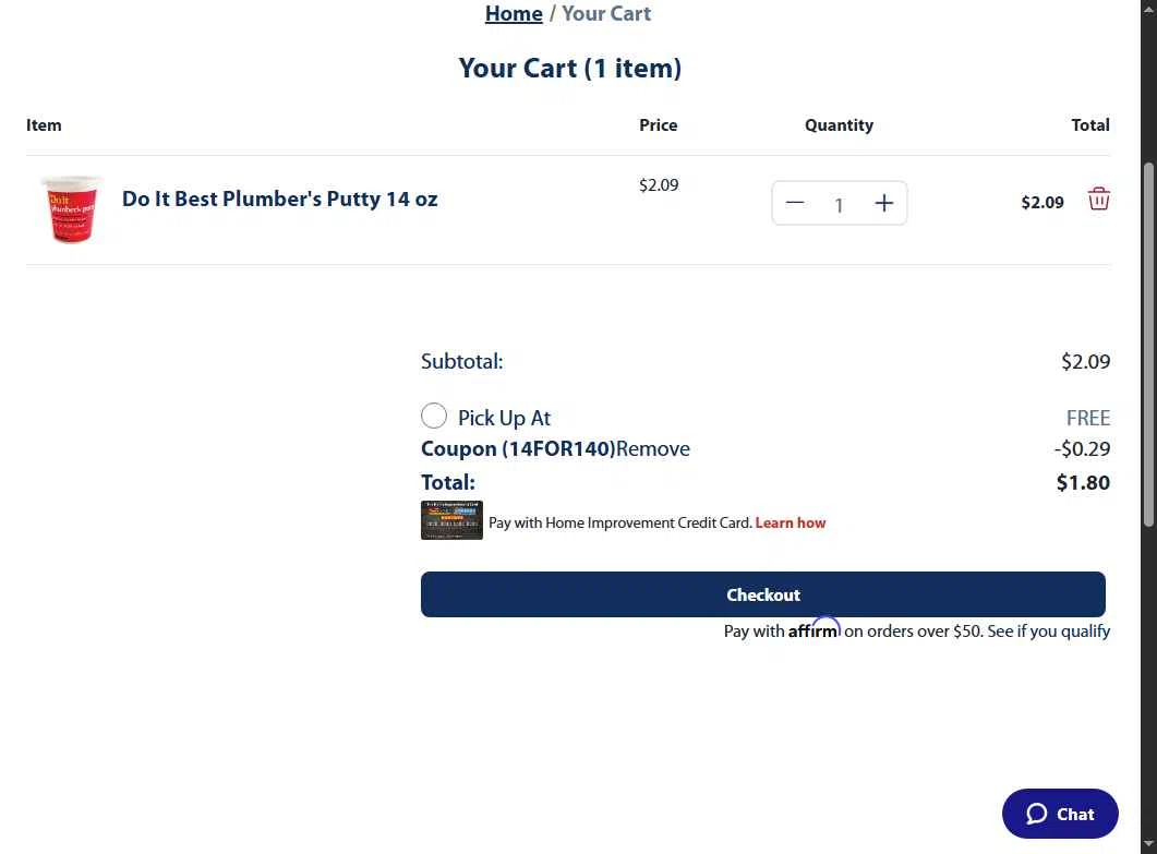 Home Outlet checkout page showing Home Outlet coupon code box | Screenshot taken by SimplyCodes community member on Sep 11, 2025
