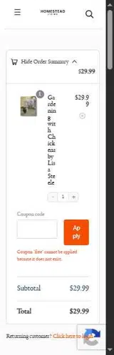 FREE coupon verification screenshot