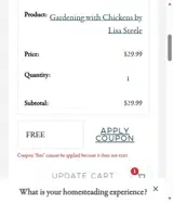 FREE coupon verification screenshot