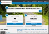 Honda Car Parts Direct coupon verification screenshot