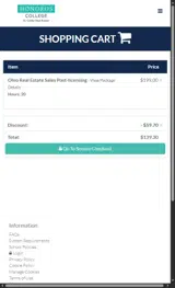 Hondros coupon verification screenshot