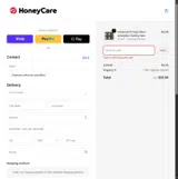 Honeycarepets coupon verification screenshot
