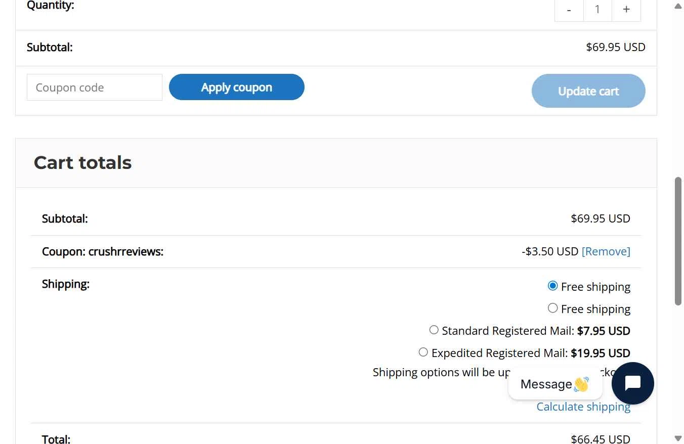 Hons VR checkout page showing Hons VR coupon code box | Screenshot taken by SimplyCodes community member on Dec 23, 2025