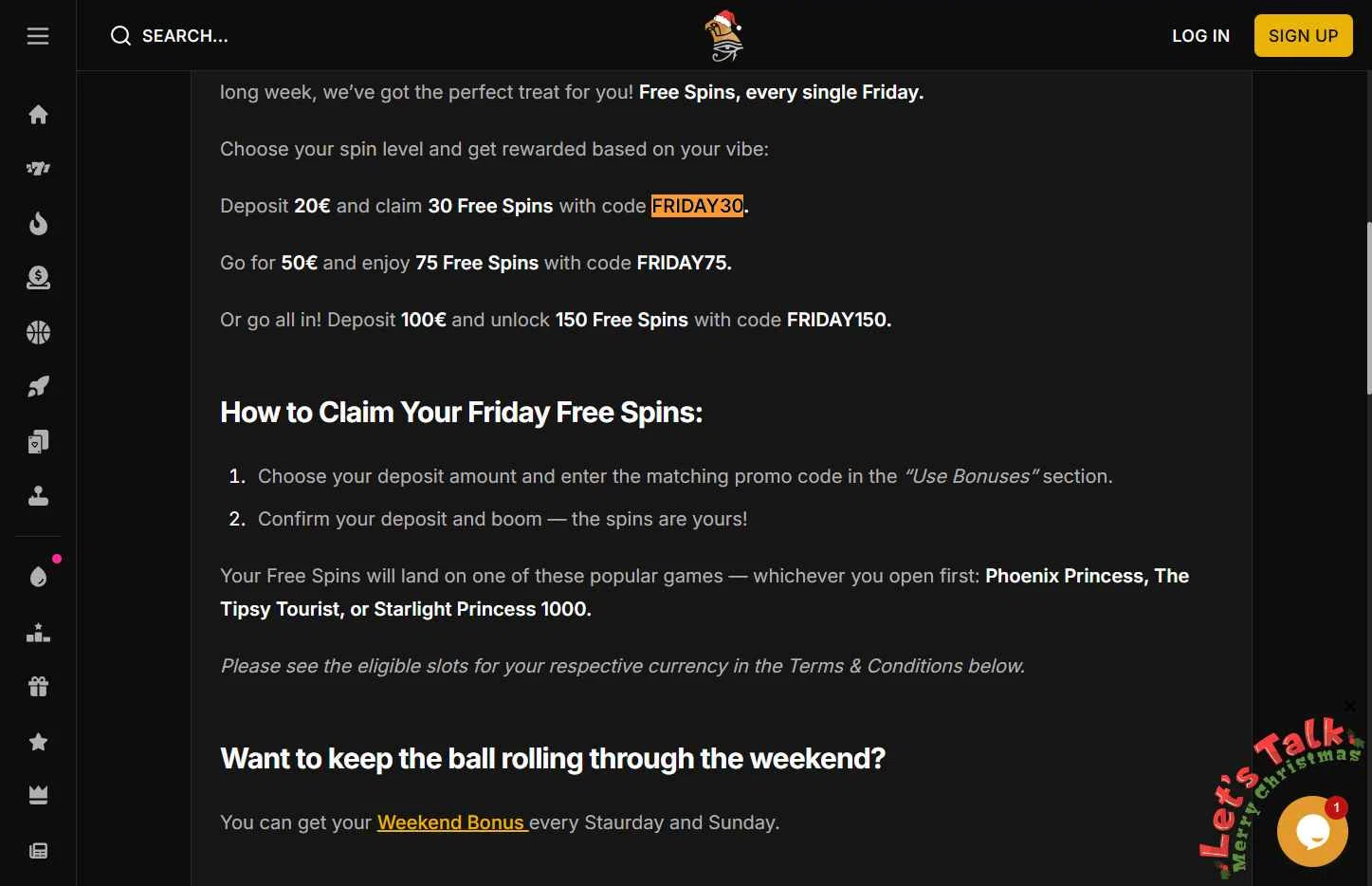 Horus Casino checkout page showing Horus Casino promo code box | Screenshot taken by SimplyCodes community member on Dec 22, 2025