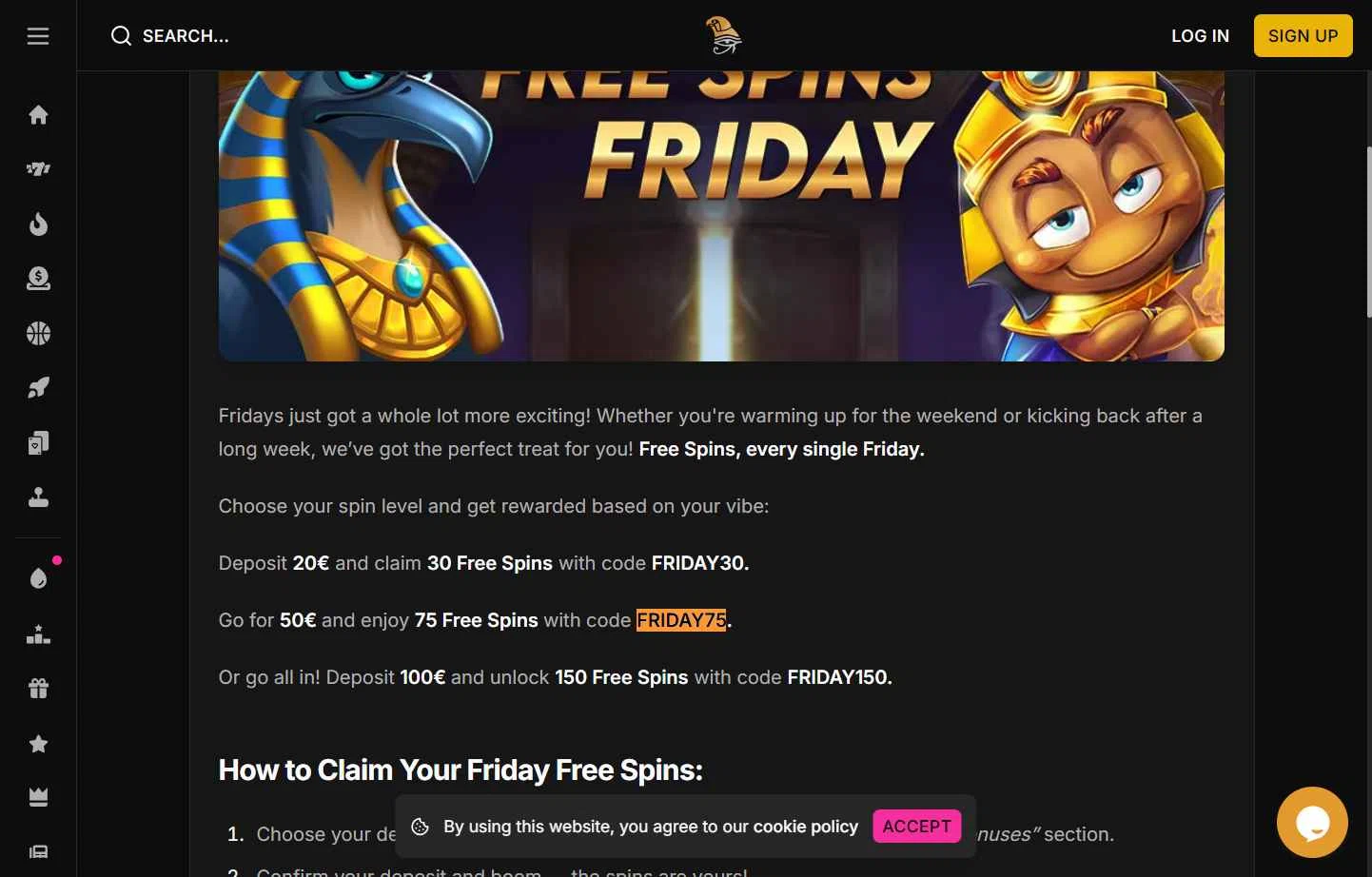 Horus Casino checkout page showing Horus Casino promo code box | Screenshot taken by SimplyCodes community member on Nov 24, 2025