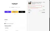 Horus Straps coupon verification screenshot