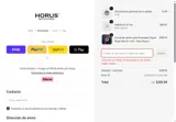 Horus Straps coupon verification screenshot