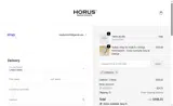 Horus Straps coupon verification screenshot