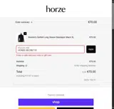 HORZE-SECRET15 coupon verification screenshot