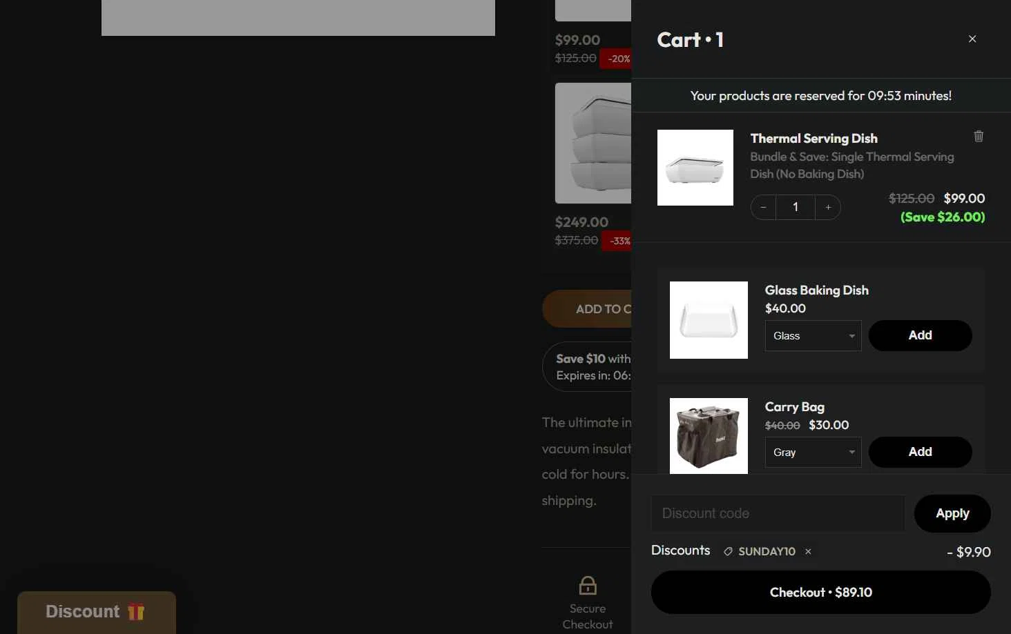 Host Modern checkout page showing Host Modern discount code box | Screenshot taken by SimplyCodes community member on Nov 3, 2025
