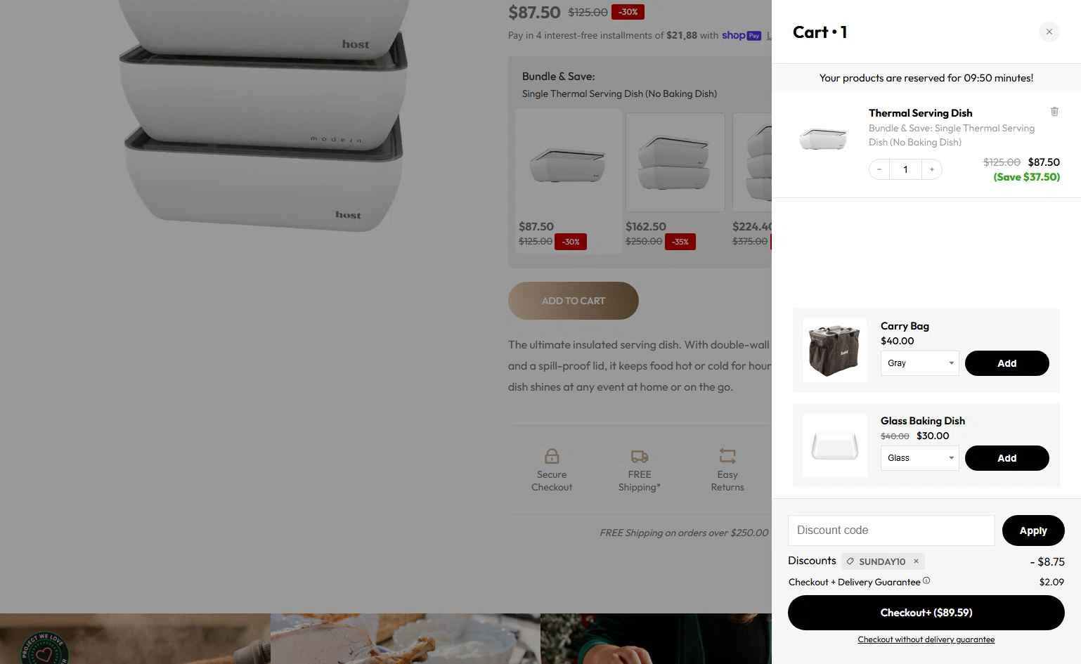 Host Modern checkout page showing Host Modern discount code box | Screenshot taken by SimplyCodes community member on Dec 31, 2025