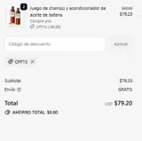 OFF15 coupon verification screenshot