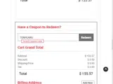 Hot Cards coupon verification screenshot