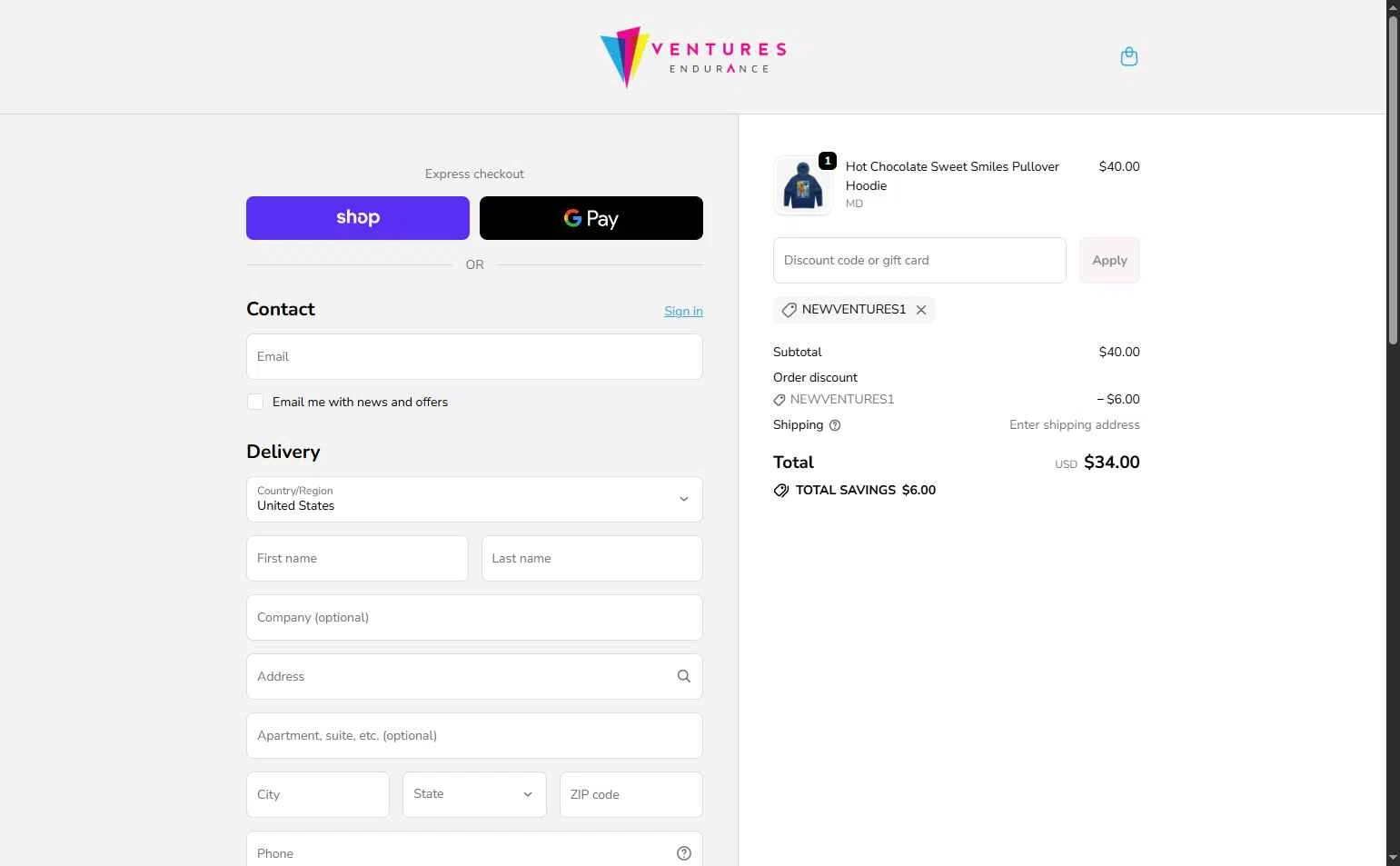 Hot Chocolate 15K/5K checkout page showing Hot Chocolate 15K/5K promo code box | Screenshot taken by SimplyCodes community member on Jan 19, 2026