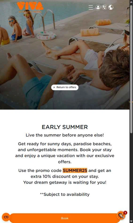 Hotels Viva checkout page showing Hotels Viva discount code box | Screenshot taken by SimplyCodes community member on Nov 6, 2025