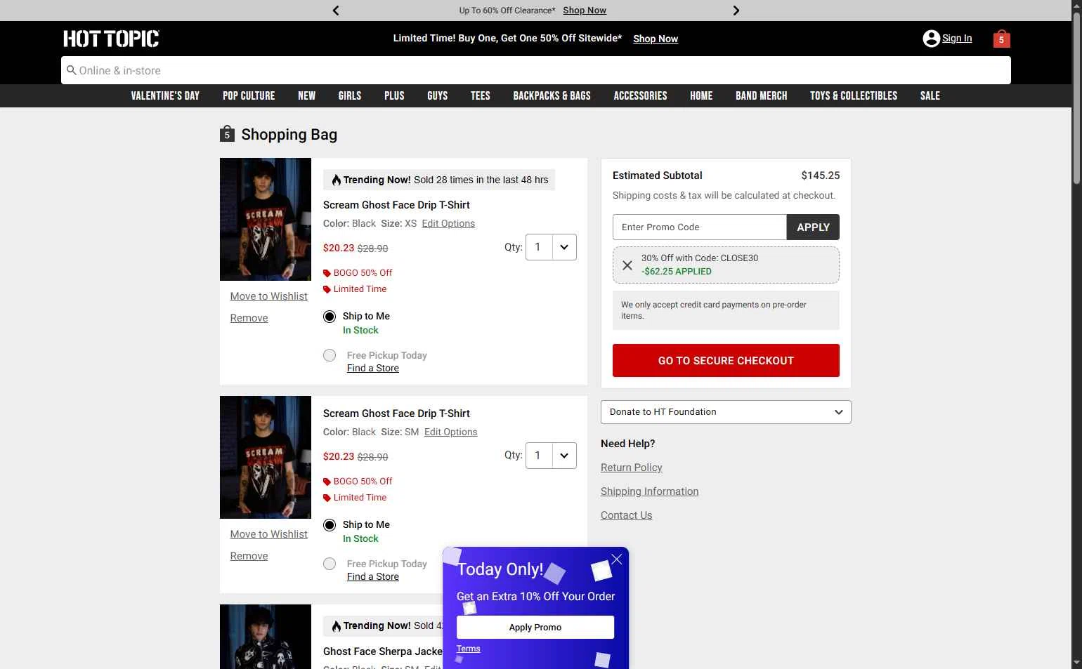 Hot Topic Promo Codes - 30% Off (2 Verified) Mar 2026