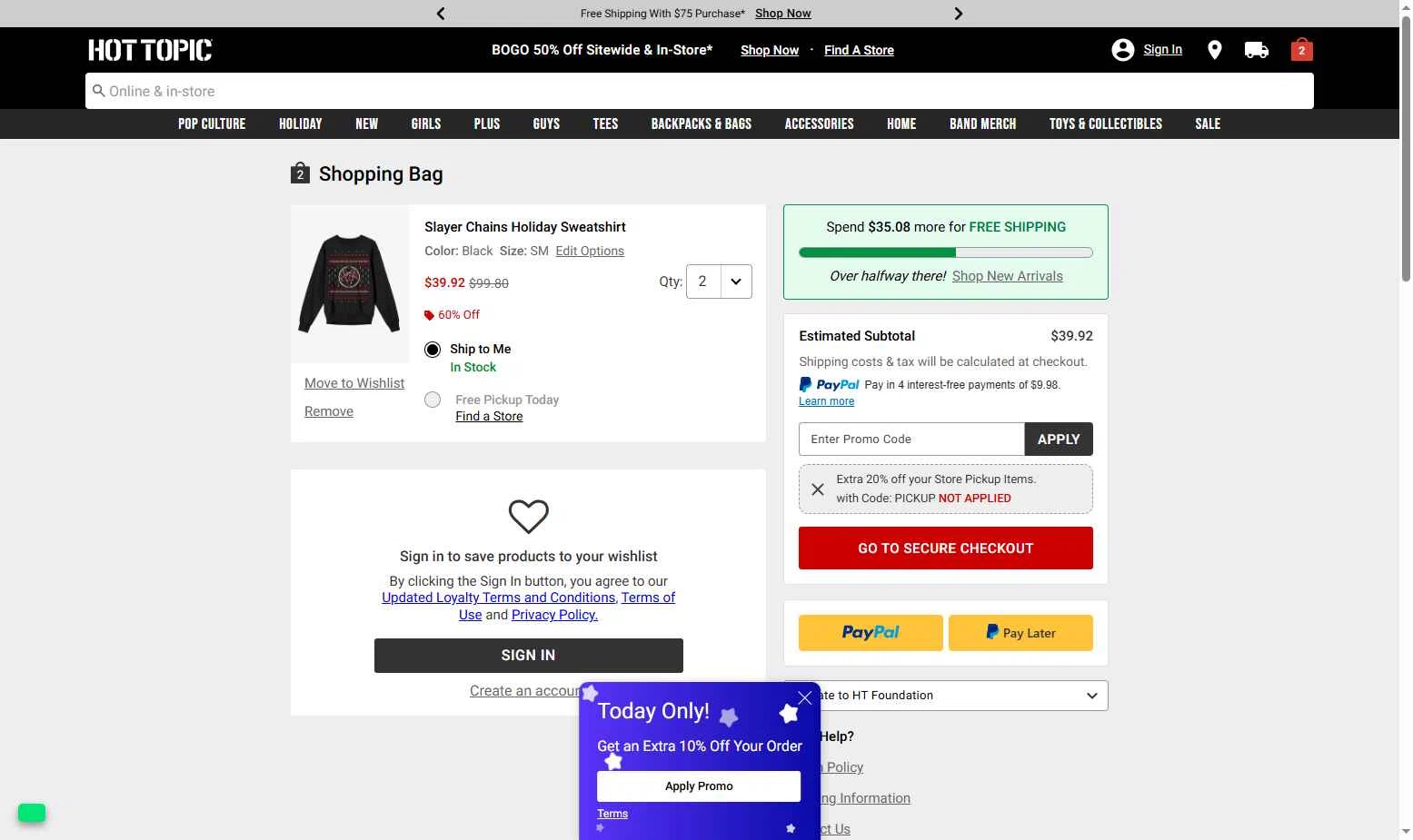 Hot Topic Promo Codes - 30% Off (3 Verified) Feb 2026