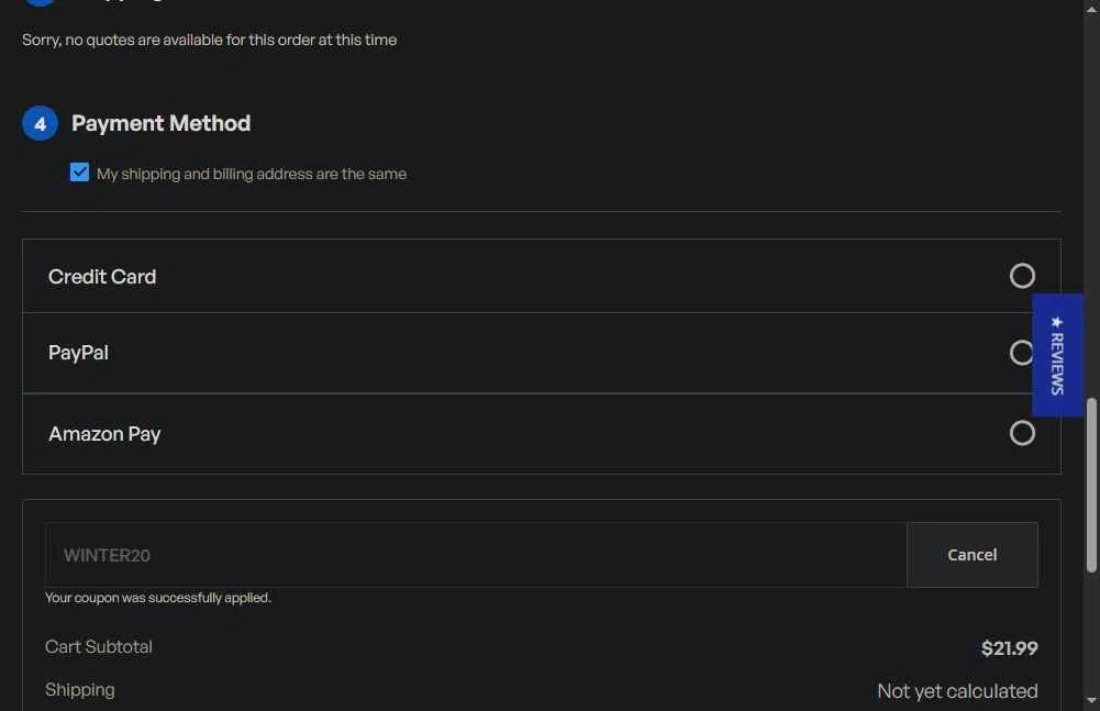 Hot Tub Spa Supplies checkout page showing Hot Tub Spa Supplies discount code box | Screenshot taken by SimplyCodes community member on Jan 16, 2026
