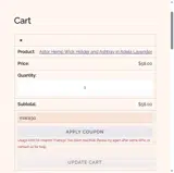 House of Puff coupon verification screenshot