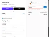 Houston Acrylic coupon verification screenshot