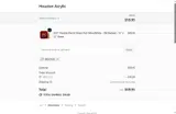 Houston Acrylic coupon verification screenshot