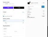 Houston Acrylic coupon verification screenshot