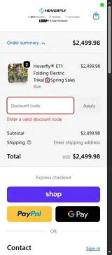 RIDE100 coupon verification screenshot