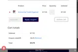 EMAIL25 coupon verification screenshot