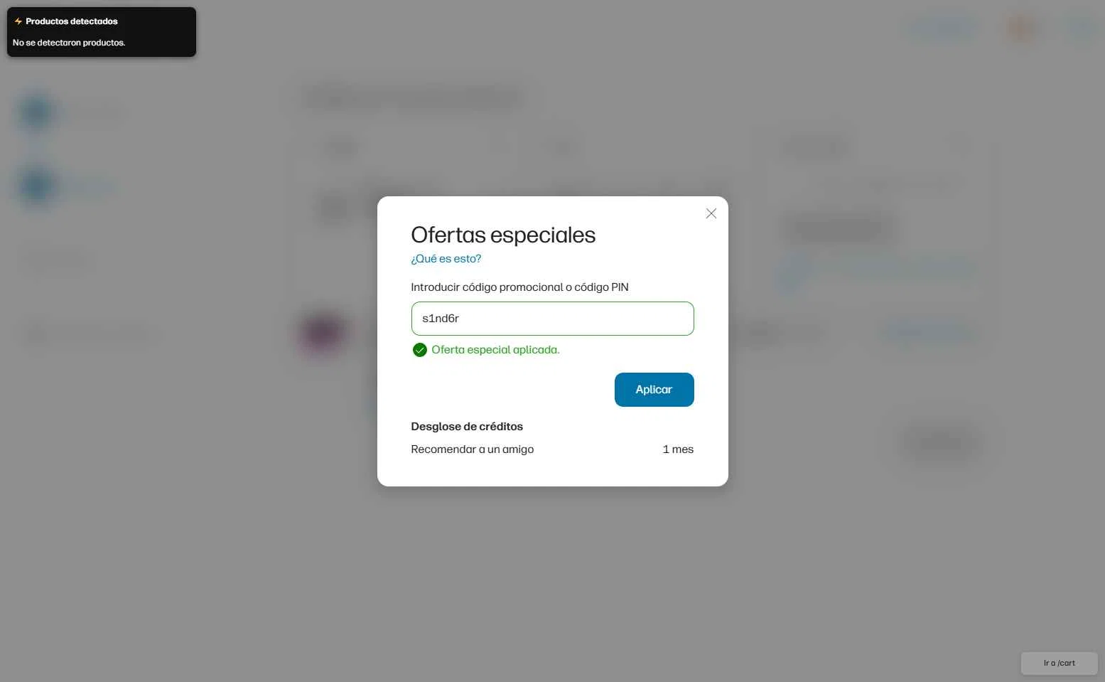 HP Instant Ink checkout page showing HP Instant Ink promo code box | Screenshot taken by SimplyCodes community member on Oct 8, 2025