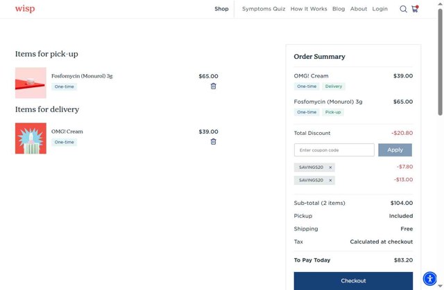 HSAstore.com checkout page showing HSAstore.com promo code box | Screenshot taken by SimplyCodes community member on Aug 8, 2025
