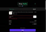 Hulu Shop coupon verification screenshot