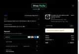 Hulu Shop coupon verification screenshot