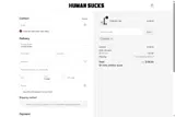 HUMAN SUCKS coupon verification screenshot