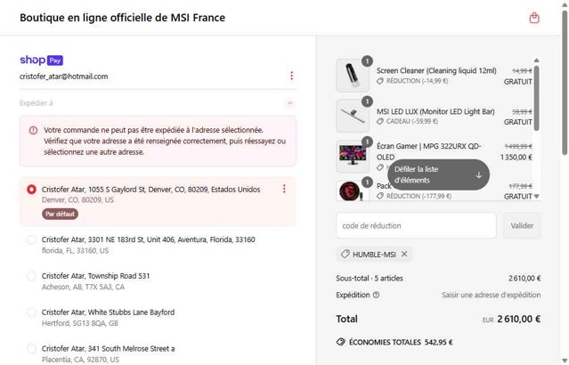 Humble Bundle checkout page showing Humble Bundle promo code box | Screenshot taken by SimplyCodes community member on Jun 11, 2025